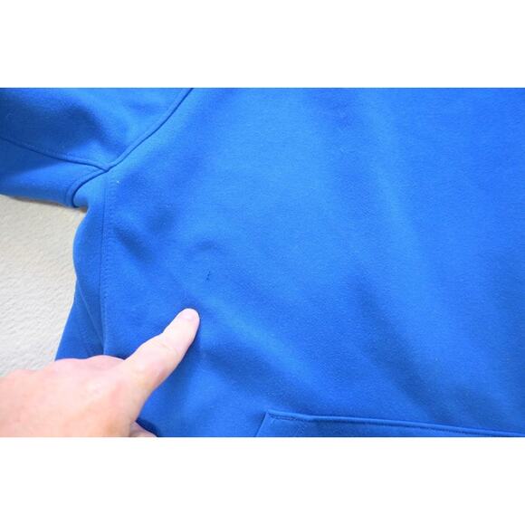 Nike Hoodie Dri Fit Fleece Sweatshirt Athletic Performance Blue Mens Sz Large - Picture 6 of 11